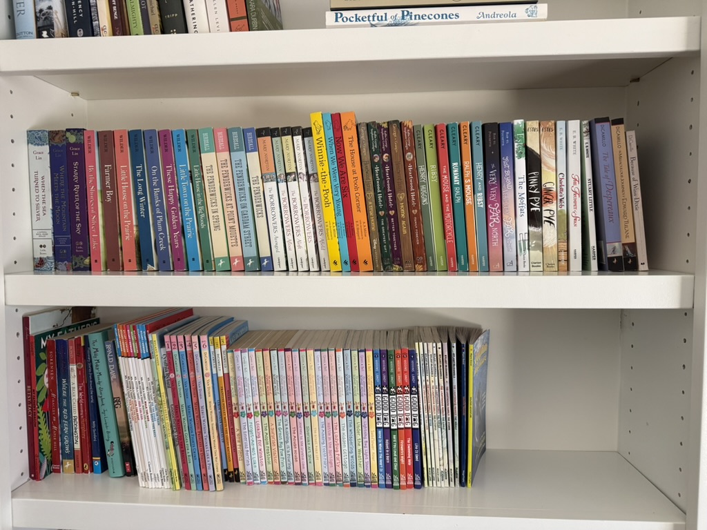 Stacked books